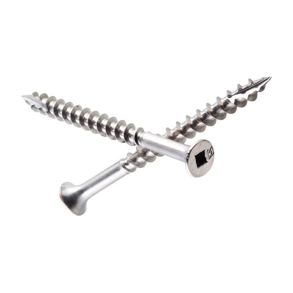 Simpson Strong-Tie Simpson Strong-Tie No. 10 X 3 in. L Square Stainless Steel Coarse Wood Screws 68 pk S10300DB1 - main